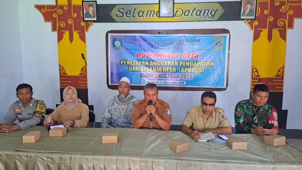 MUSYAWARAH PENETAPAN ANGGARAN PENDAPATAN DAN BELANJA DESA SURANADI TAHUN ANGGARAN 2025
